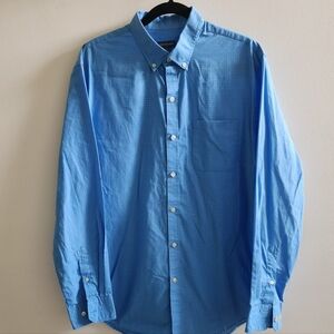 Van Hausen Men's Blue Button-Down Shirt